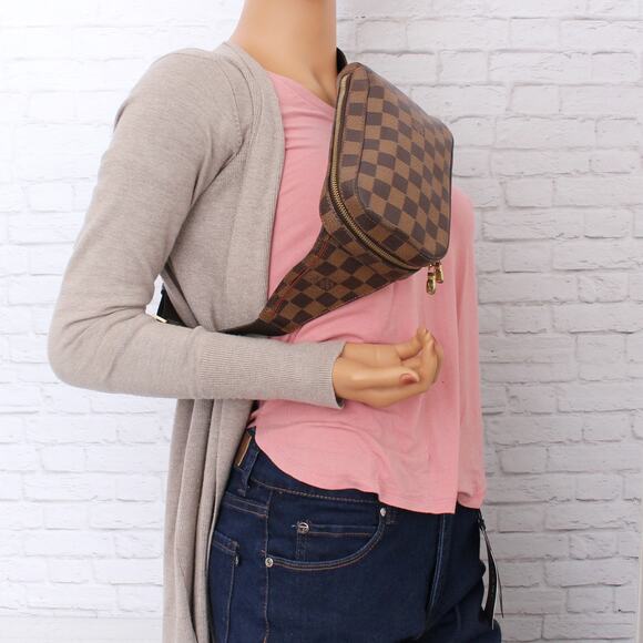 Louis Vuitton Geronimos Damier Ebene Sling Bumbag Waist Crossbody Pouch A5453 - Picture 2 of 10